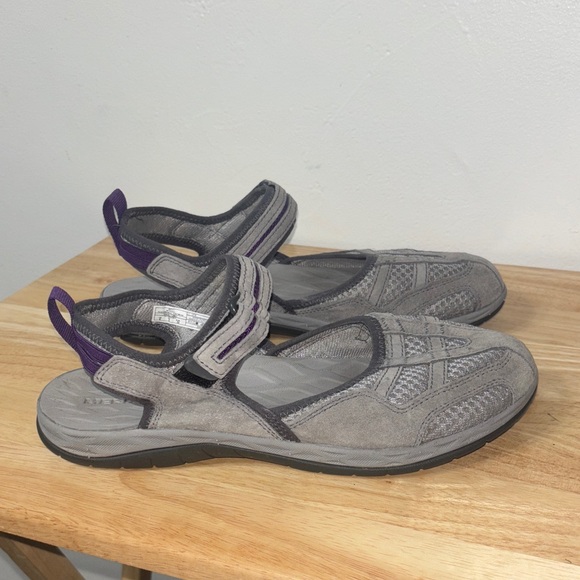 Merrell Siren Wrap Q2 Athletic Sandals Shoes Grey Purple Walking Womens Size 8 - Picture 1 of 7